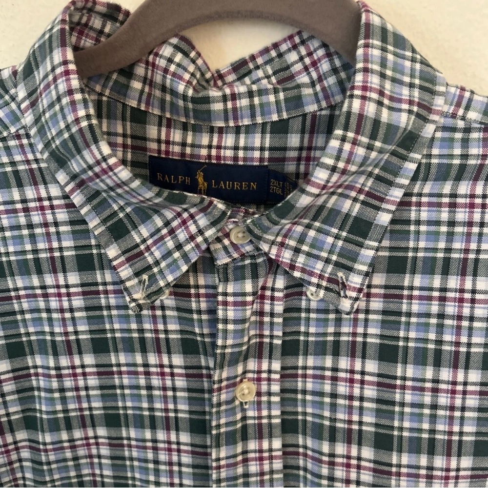 Ralph Lauren -Men’s Plaid Button Down Shirt -Size 2XLT